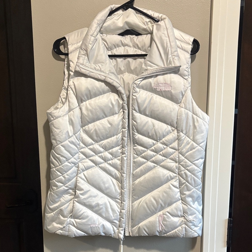 The North Face Ivory Quilted Vest